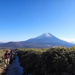 冬の竜ヶ岳　日帰り登山　富士山と樹海と本栖湖の大展望