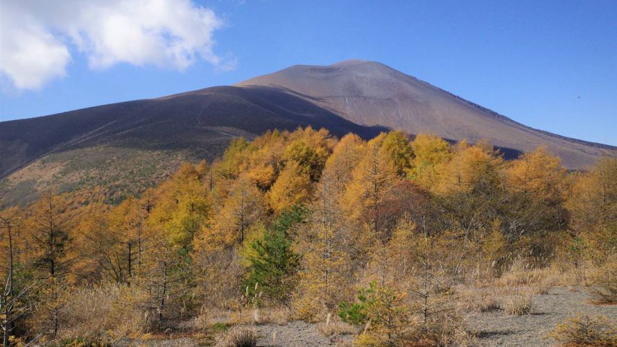 【登山】小浅間山 紅葉と浅間山の大展望！気軽に登れる火山ハイキング