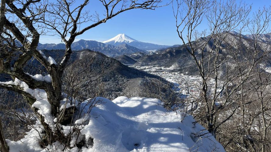 【山梨】菊花山 大月駅から登る雪山登山